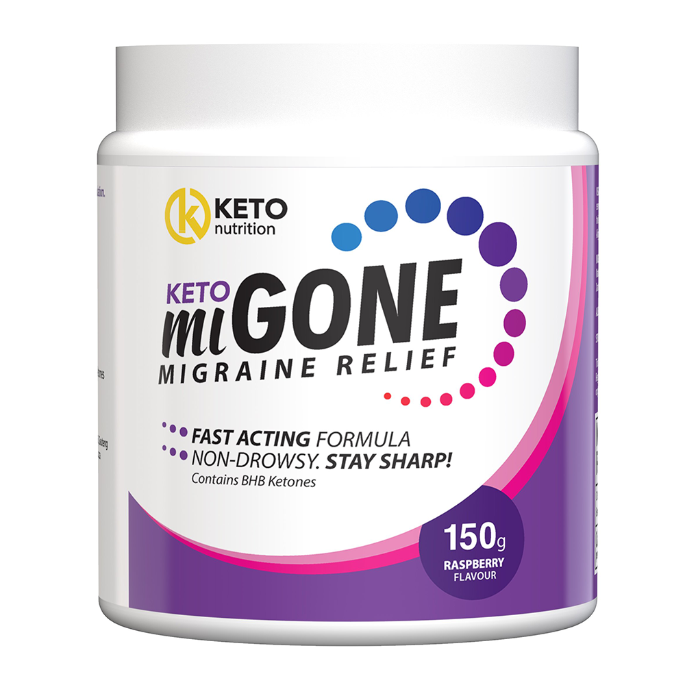 Keto MiGone Migraine Relief - Raspberry (150g)