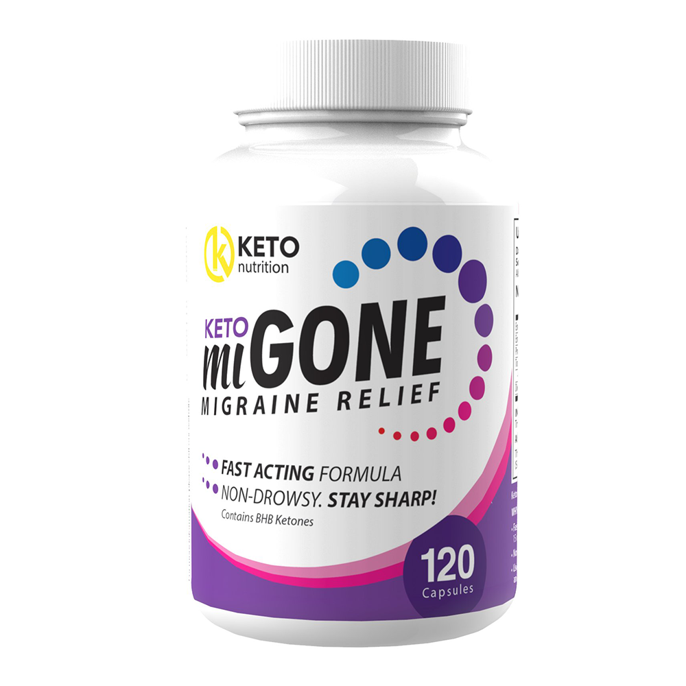 Keto MiGone Migraine Relief (120 Caps)