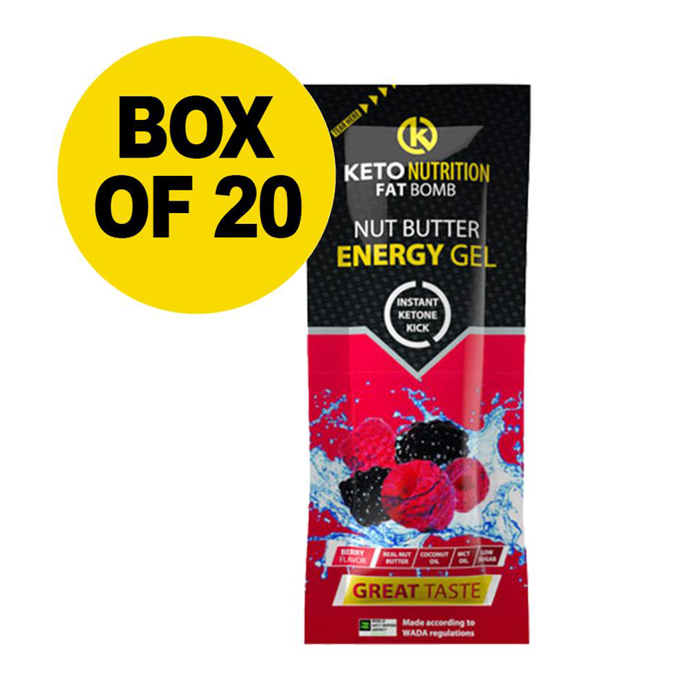 Fat Bomb - Nut Butter Energy Gel – Berry (20 Box)