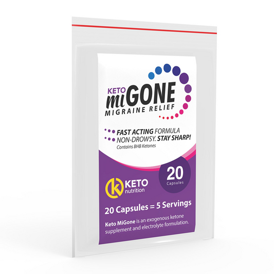 Keto MiGone Migraine Relief - Sample Sachet (20 Caps)